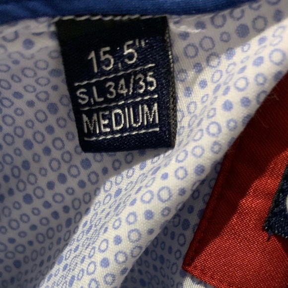 Light blue button down shirt size 15.5 medium - Picture 2 of 4